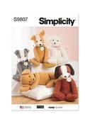 S9807 Poseable Plush Animals by Elaine Heigl Designs image