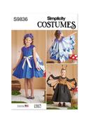 S9836 Children's and Girls' Costumes by Andrea Schewe Designs - 7-8-10-12-14 image