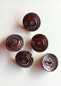 Embossed metal buttons - Romanesque design, 18mm - Nickel image