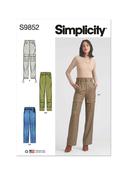 S9852 Misses' Pants and Belt - Y5 (18-20-22-24-26) image