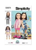S9874 18" Doll Clothes by Carla Reiss Design image