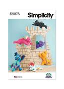 S9876 Plush Dinosaurs and Dragons by Carla Reiss Design image