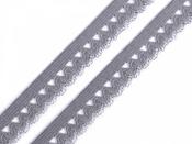Decorative elastic (15mm) - Grey image