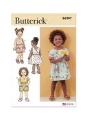 B6987 Toddlers' Dresses and Rompers image