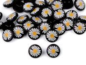 Daisy buttons, 11mm (white or black) - Black image