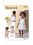 B7003 Toddlers' Dresses and Panties image