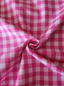 Yarn-dyed 100% cotton gingham, fuchsia image