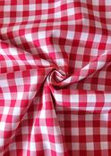 Yarn-dyed 100% cotton gingham, red image