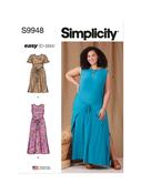 S9948 Women's Knit Dress with Sleeve and Length Variations - W2 (20W-22W-24W-26W-28W) image