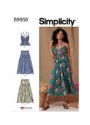 S9958 Misses' Top and Skirt - K5 (8-10-12-14-16) image