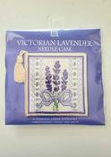 “Victorian Lavender” needle case cross-stitch embroidery kit image