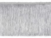 Glossy 15cm fringe trim (black, silver, gold) - Silver