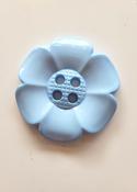 Flower Power giant buttons (60mm) - Pale Blue image