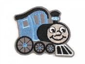Iron-on steam train patch image