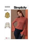 S3003 Misses' Knit Tops - H5 (6-8-10-12-14) image