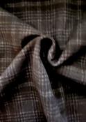 Black/grey check wool rich plaid image
