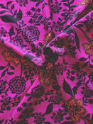 "Indian Nights" viscose print (plum) image