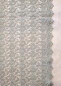 Pale mint green corded lace (scalloped edge) image