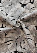 "Monstera" textured poly jaquard (sepia)