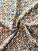 100% viscose pebble print (ochre/grey/ivory) image