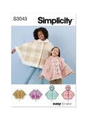 S3043 Children's and Girls' Ponchos - K5 (7-8-10-12-14)