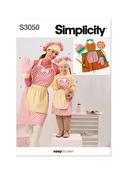 S3050 Children's and Misses' Apron, Mitts and Hat