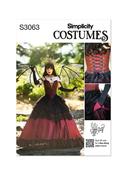 S3063 Misses' Corset and Skirt Costume by Raine Emery - R5 (14-16-18-20-22)