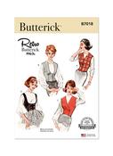 B7018 Misses' Vest in Four Styles - R5 (14-16-18-20-22)