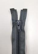Medium-weight no.5 open-ended zipper (variety of colours/lengths) - Mid Grey / 14" (36cm) image