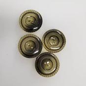 Retro cut-glass effect coat buttons (orange/beige/brown) - Brown