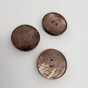 Translucent bronze-effect 2-hole coat buttons (35mm)