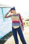 9676 Sweater, Cowl and Hat (Batik Swirl DK) image