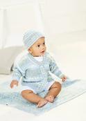 9845 Baby Easy Cardigan, Hat, and Blanket (Bambino Prints DK) image