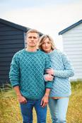 9951 Unisex chunky and heavily cabled crew-neck sweater (Recreate Chunky) image