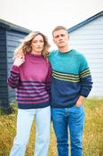 9954 Unisex crew-neck sweater with stripes (Recreate DK) image