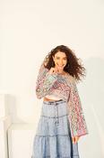 10133 Women's top and shrug (Colour Burst DK) image
