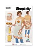 S3087 Aprons in Sizes S-M-L and Kitchen Accessories by Carla Reiss image
