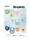 S3093 Babies' Bibs and Diaper Cover by Sew Sweet Chic by Susan Cousineau image