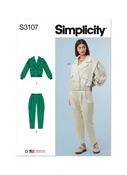 S3107 Misses' Jacket and Pants - K5 (8-10-12-14-16) image