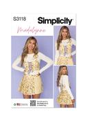 S3118 Misses' Cropped Corset and Skort by Madalynne, Madalynne Intimates - K5 (8-10-12-14-16)
