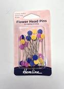 Hemline Flat Flower Head Pins image