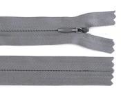 Concealed/invisible zips: white/black/grey - Mid Grey / 24" (60cm)