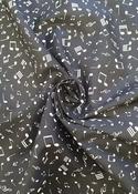 Rose &amp; Hubble 100% cotton poplin “Musical Notes” (new, black) image