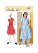 B7021 Misses' Dress with Belt, Sleeve and Length Variations - U5 (16-18-20-22-24) image