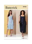 B7022 Misses' and Women's Dress in Two Lengths with Petite Lines - BB (20W-28W) image