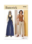 B7024 Misses' Pants in Two Lengths and Tie Belt - Y5 (18-20-22-24-26)