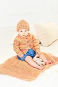 10163 Toddler Cardigan, Hat &amp; Blanket