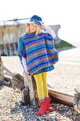 9962 Child's striped poncho (Merry Go Round XL) image