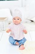 9975 Toddler Poncho, Hat &amp; Blanket set