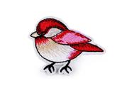 Iron-on bird patch - red image